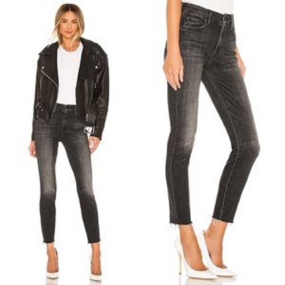 Mother The Looker Ankle Fray Jeans in Stargazing